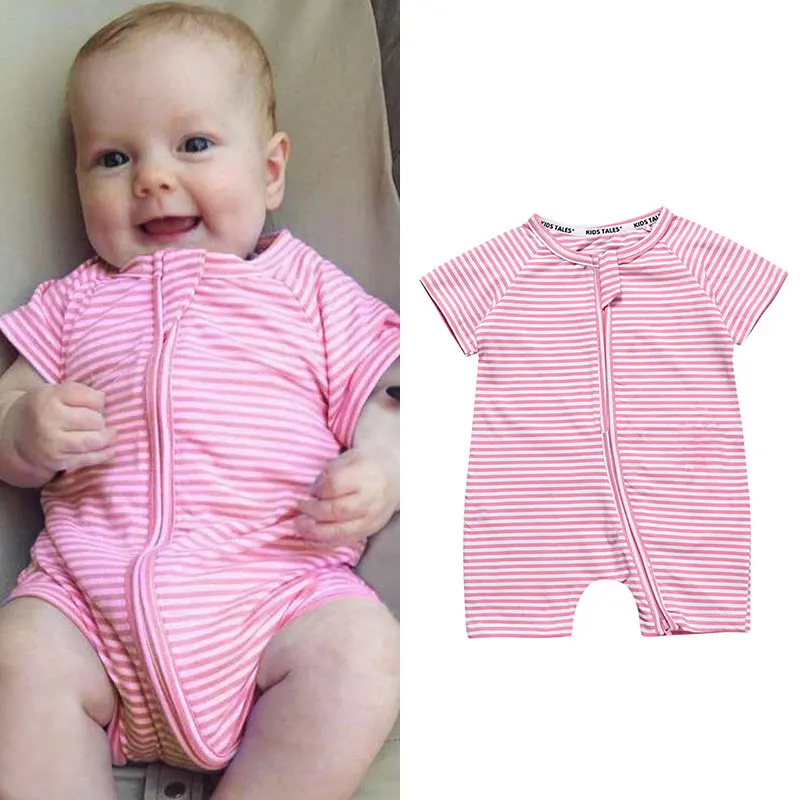 0-24 Months Baby Pajamas Cartoon Shark Oneise Newborn Romper Baby Boy Girls Jumpsuit Summer Bamboo Cotton Short-sleeved Romper - Image 6