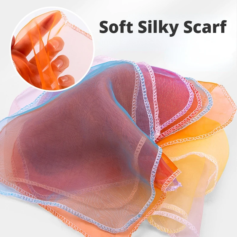 Baby Tissue Box Montessori Educational Toys Colorful Soft Sensory Toy For Toddler Finger Exercise Pumping Silk Scarf Gifts 0-18M