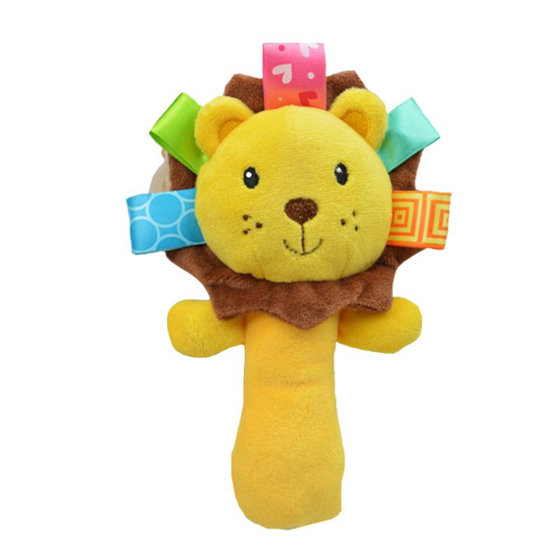 Baby's Animal Shaped Plush Rattle Toy