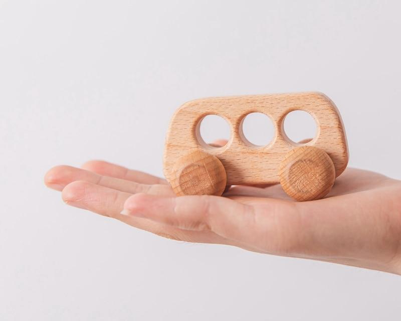 Car Shaped Wooden Baby Toy
