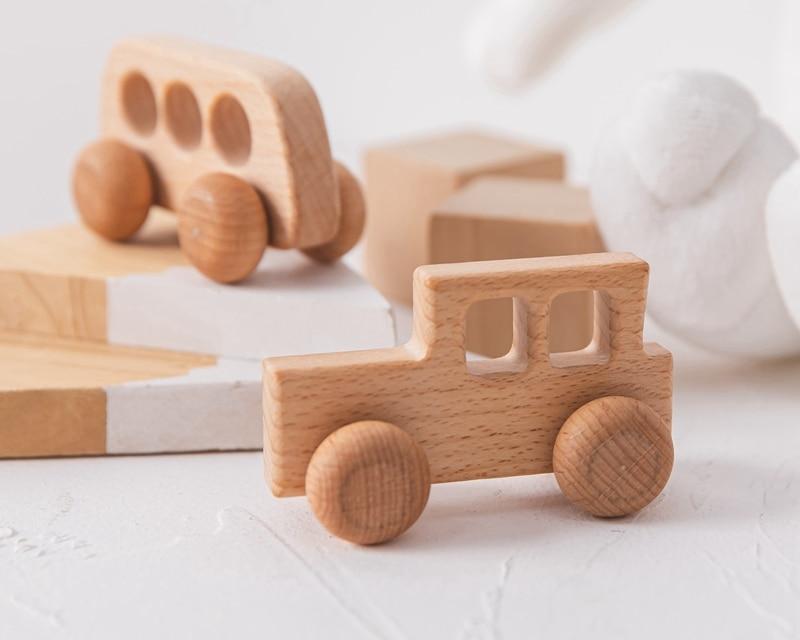 Car Shaped Wooden Baby Toy