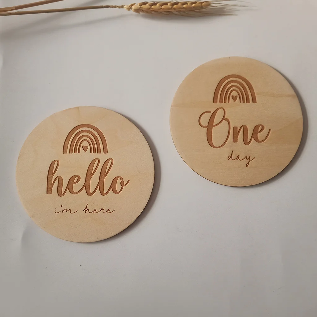 Baby Wooden Milestone Cards