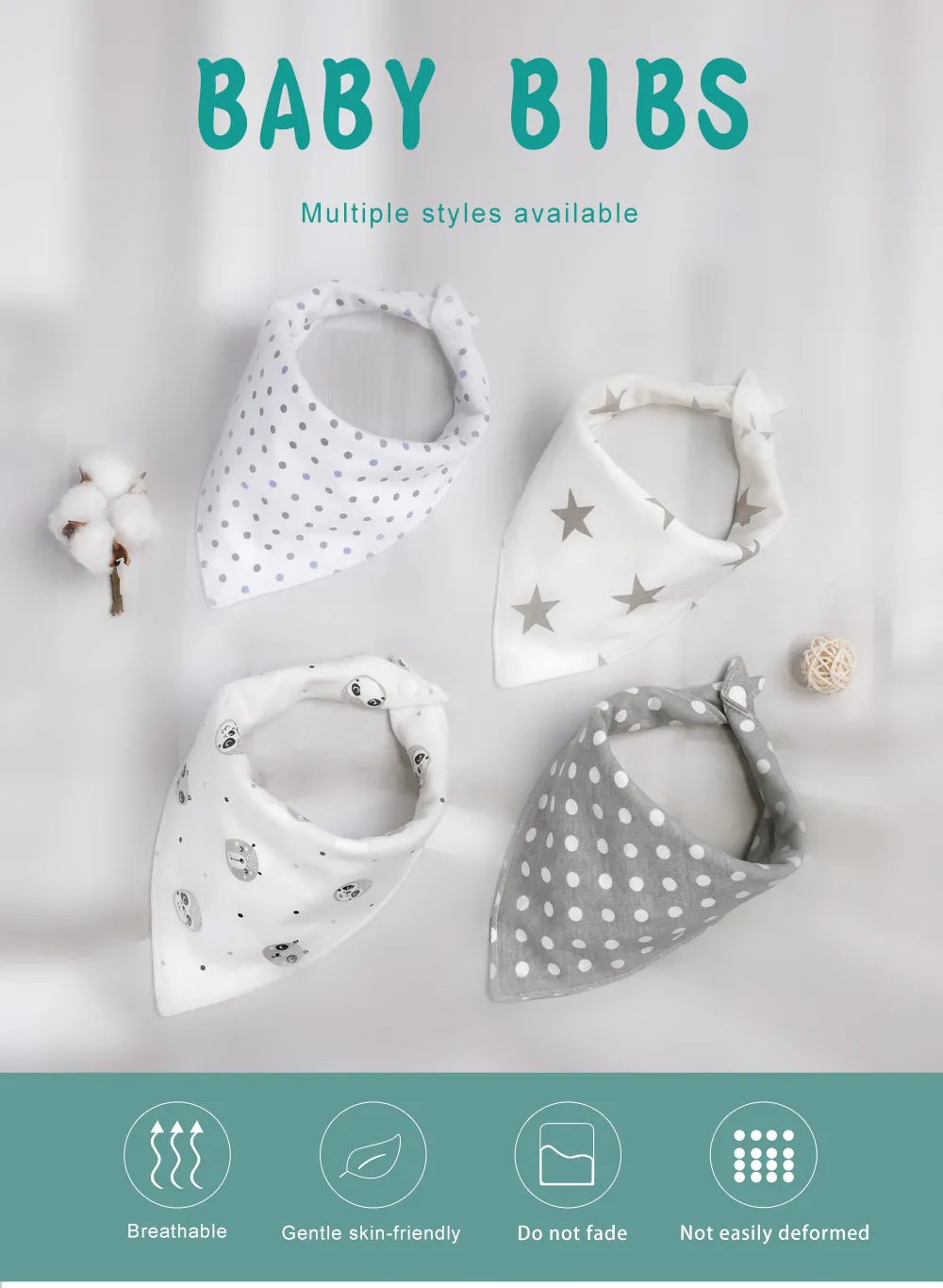 Organic Cotton Baby Bib