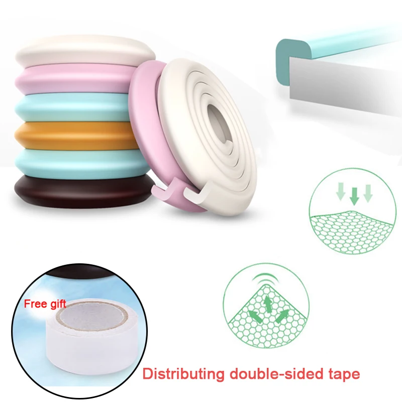 2M Soft Baby Safety Desk Table Edge Guard Strip Security L-Shaped Kids Protection Bumper Edge Angle Home Anti-collision Strip 2M Soft Baby Safety Desk Table Edge Guard Strip Security L-Shaped Kids Protection Bumper Edge Angle Home Anti-collision Strip