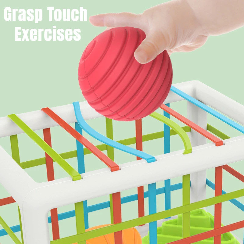 Colorful Shape Blocks Sorting Game Baby Montessori Learning Educational Toys For Children Bebe Birth 0 12 Months Gift Juguetes - Image 3