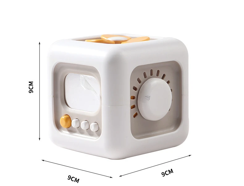 6 in 1 Montessori Cube Toys Sensory Busy Board Baby Practice Skills Drawer Cube Fidget Educational Toys for Girl Boy