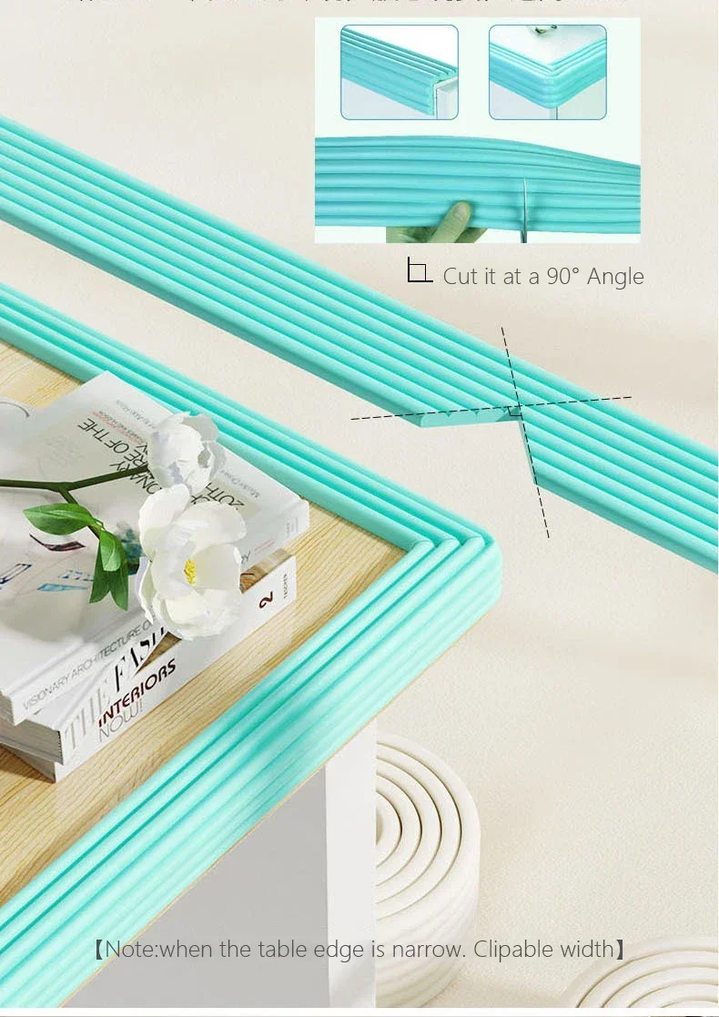 2M Baby Safety Protection Strip Table Desk Edge Guard Strip Corner Protector Furniture Corners Children Safety Foam Protection