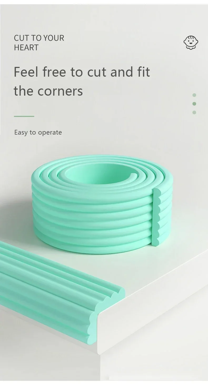 2M Baby Safety Protection Strip Table Desk Edge Guard Strip Corner Protector Furniture Corners Children Safety Foam Protection