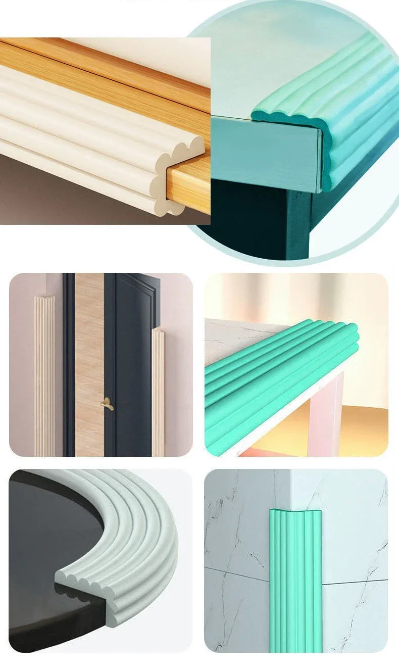 2M Baby Safety Protection Strip Table Desk Edge Guard Strip Corner Protector Furniture Corners Children Safety Foam Protection