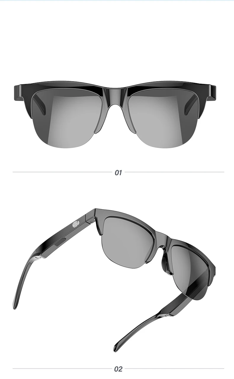 F06 Bluetooth Glasses With Music Wireless Stereo Motorcycle Accessories Water Proof Smartglasses Sunglasses Man Eyeglass Frames