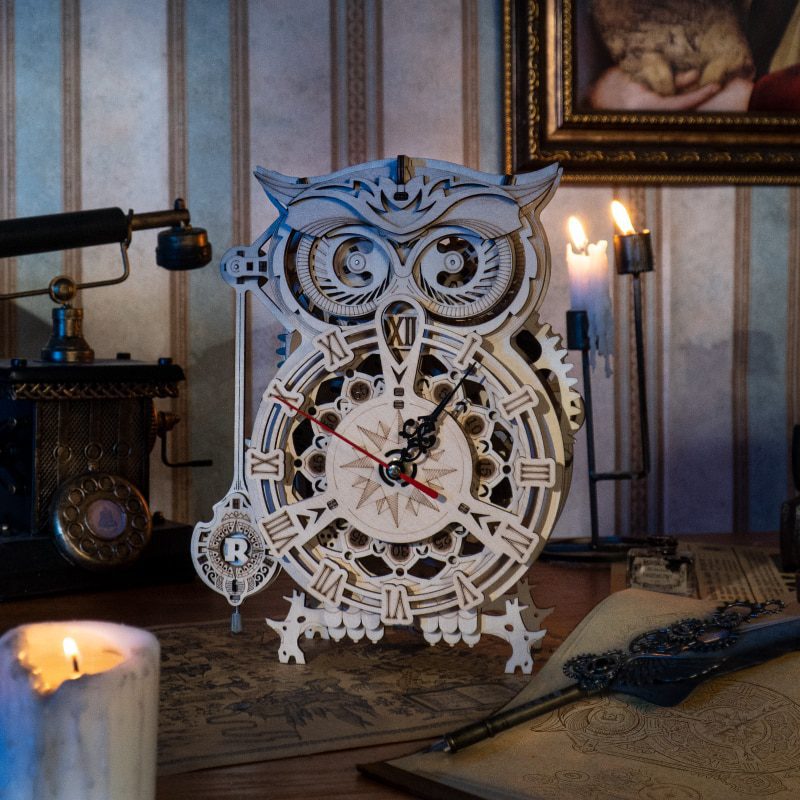 DIY 3D Owl Clock Wooden Puzzle DIY 3D Owl Clock Wooden Puzzle