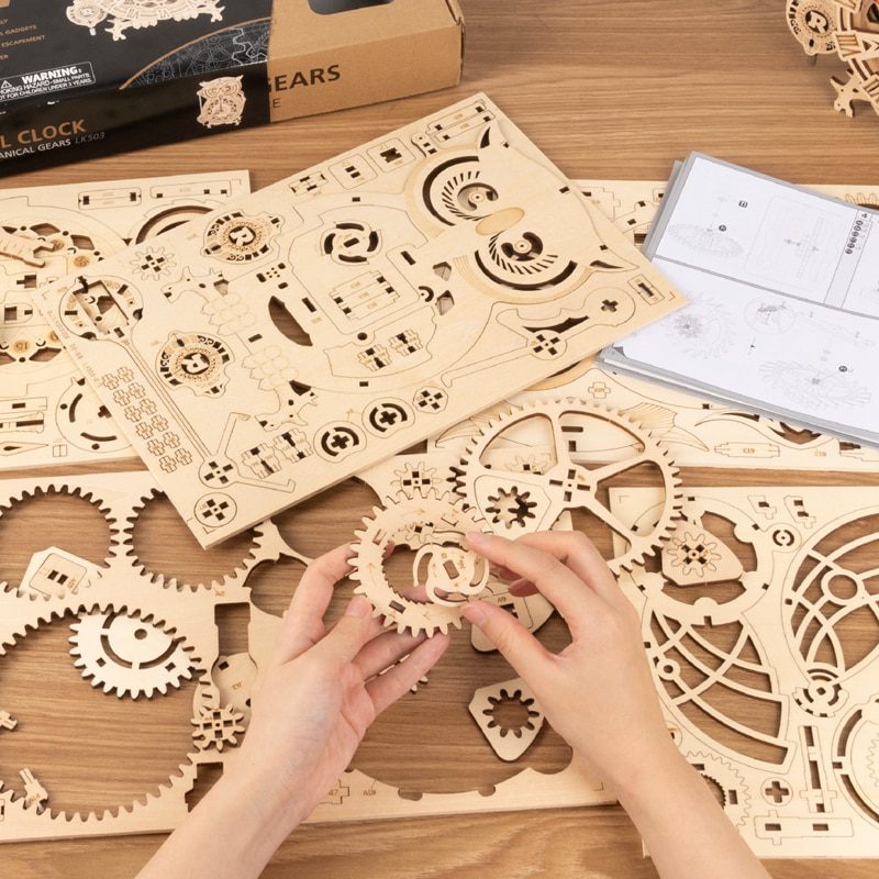 DIY 3D Owl Clock Wooden Puzzle DIY 3D Owl Clock Wooden Puzzle
