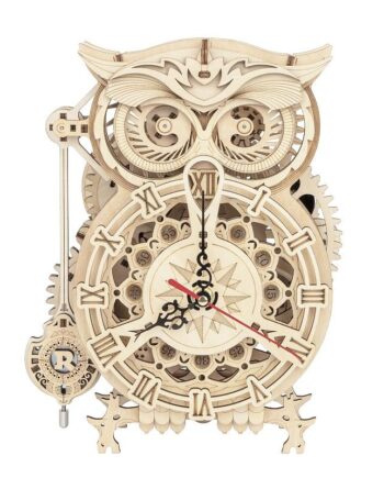 DIY 3D Owl Clock Wooden Puzzle