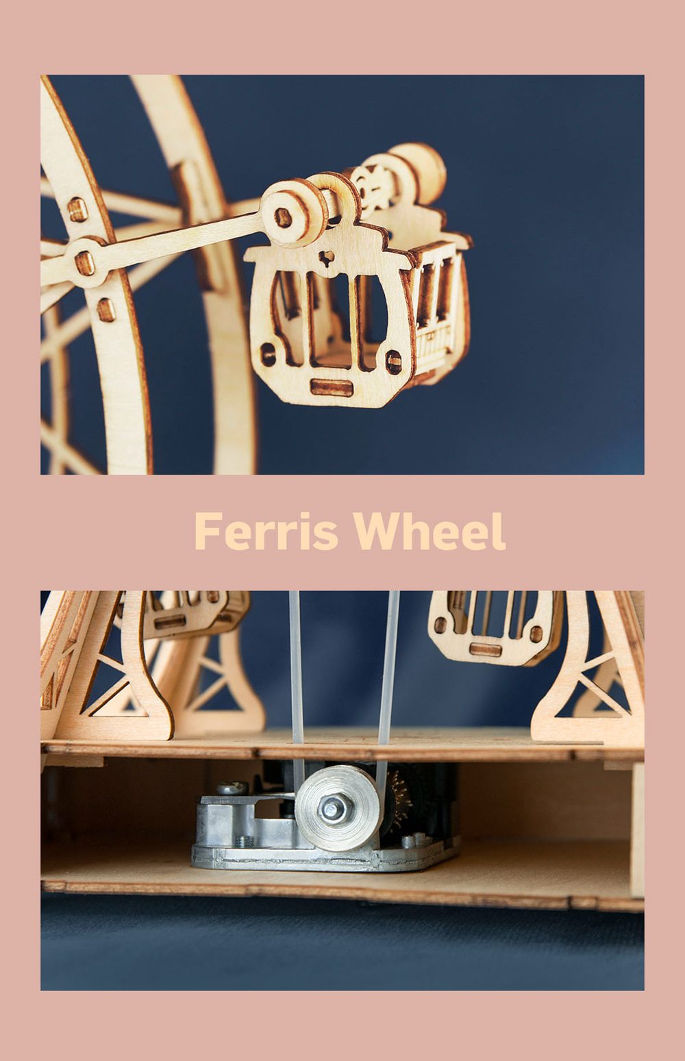 DIY 3D Ferris Wheel Wooden Puzzle DIY 3D Ferris Wheel Wooden Puzzle